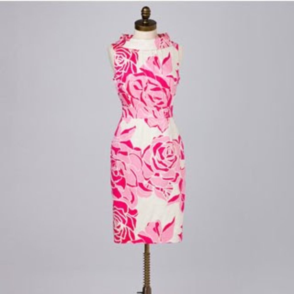 Lilly Pulitzer Floral Dress - Pink and White Vintage